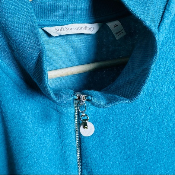 Soft Surroundings Adalyn Pullover Tunic Size XL Quarter-Zip Top Lightweight - Picture 9 of 13